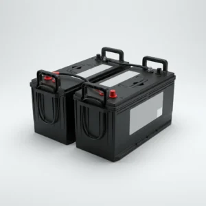 Pair of 12V 150Ah heavy-duty truck batteries for 24V systems