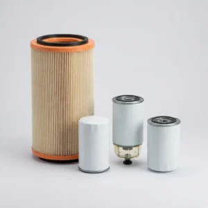 HOWO WD615 service filter kit: air filter element, oil filter and two fuel filters