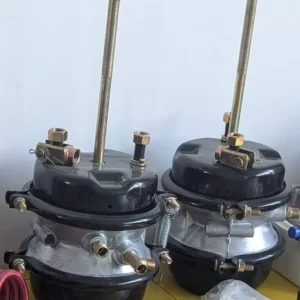 Spring brake chambers T30/30 double diaphragm with push rod and clevis