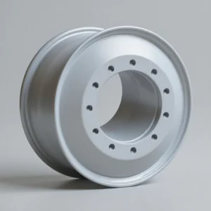 Wide tubeless steel truck wheel rim 22.5x14.00, light grey, for 445/65R22.5 super-single tyres